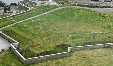 Aerial view of 17th Century Fort