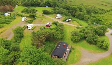 creveen lodge caravan and camping park aerial shot