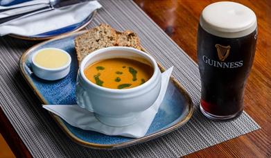 the moorings guinness and a pint of soup
