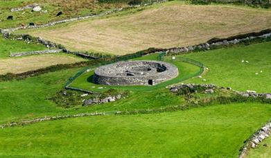 ariel shot of loher fort